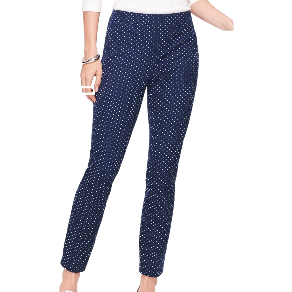 LTS Navy Pin Dot suit pants size 4 tall